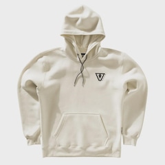 Moletom Canguru Vissla Off White - Masculino - Foto 1