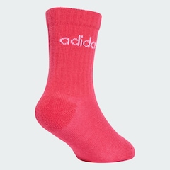 Meia adidas Linear - 3 Pares - Infantil - Foto 4