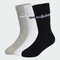 Meia adidas Linear - 3 Pares - Infantil - Foto 2