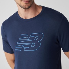 Camiseta New Balance Athletics Graphic Masculina - Foto 3
