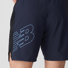 Bermuda New Balance Tenacity Logo 7" Masculina - Foto 3