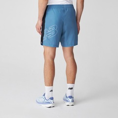 Bermuda New Balance Tenacity Logo 7" Masculina - Foto 3