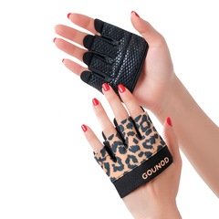 Luvas Esportiva Gold Sports Gounod VIII Gel Meio Dedos e Palma Silicone - Foto 2