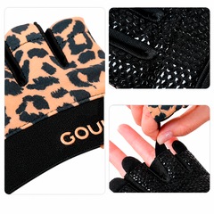 Luvas Esportiva Gold Sports Gounod VIII Gel Meio Dedos e Palma Silicone - Foto 6
