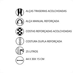 Mochila Wilson Alça Reforçada - 25 Litros - Foto 3