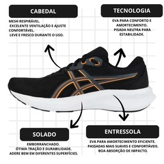 Kit Tênis Asics Raiden 5 e Meia - Masculino - Foto 6