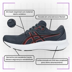Kit Tênis Asics Raiden 5 e Meia - Masculino - Foto 5