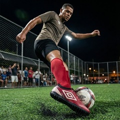 Kit Chuteira de Society Adulta Adamant Top Speed League e Meião - Umbro - Foto 2