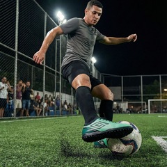 Kit Chuteira de Society Adulta Adamant Top Speed League e Meião - Umbro - Foto 2