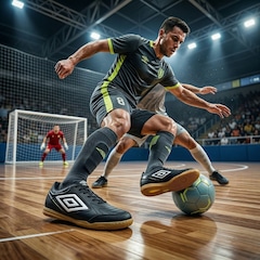 Chuteira de Futsal Adulta Adamant Masterclass Club - Umbro - Foto 2