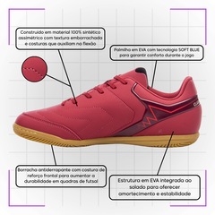 Chuteira de Futsal Adulta Adamant Masterclass Club - Umbro - Foto 3