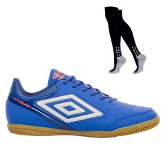 Kit Chuteira de Futsal Adulto Adamant Masterclass Club E Meião - Umbro - Foto 1