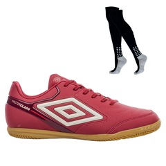 Kit Chuteira de Futsal Adulto Adamant Masterclass Club E Meião - Umbro - Foto 1
