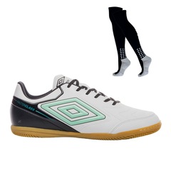 Kit Chuteira de Futsal Adulto Adamant Masterclass Club E Meião - Umbro - Foto 1