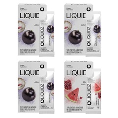 Eletrólitos Zero Açúcares LIQUIDZ® - Jabuticaba | Melancia - Kit 4 Caixas - 24 sachês - Foto 1