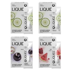 Eletrólitos Zero Açúcares LIQUIDZ® - 3 Sabores - Kit 4 Caixas - 24 sachês - Foto 1
