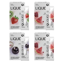Eletrólitos Zero Açúcares LIQUIDZ® - 3 Sabores - Kit 4 Caixas - 24 sachês - Foto 1