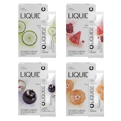 Eletrólitos Zero Açúcares LIQUIDZ® - 4 Sabores - Kit 4 Caixas - 24 sachês - Foto 1
