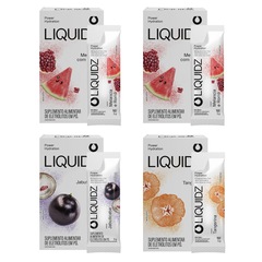 Eletrólitos Zero Açúcares LIQUIDZ® - 3 Sabores - Kit 4 Caixas - 24 sachês - Foto 1