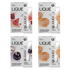 Eletrólitos Zero Açúcares LIQUIDZ® - 3 Sabores - Kit 4 Caixas - 24 sachês - Foto 1