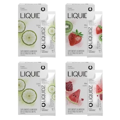 Eletrólitos Zero Açúcares LIQUIDZ® - 3 Sabores - Kit 4 Caixas - 24 sachês - Foto 1