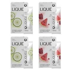 Eletrólitos Zero Açúcares LIQUIDZ® - Limonada | Melancia - Kit 4 Caixas - 24 sachês - Foto 1