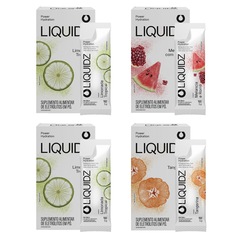Eletrólitos Zero Açúcares LIQUIDZ® - 3 Sabores - Kit 4 Caixas - 24 sachês - Foto 1