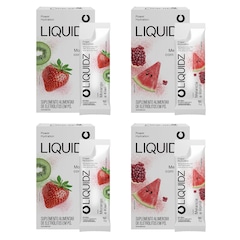 Eletrólitos Zero Açúcares LIQUIDZ® - Morango | Melancia - Kit 4 Caixas - 24 sachês - Foto 1