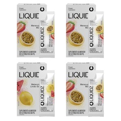 Eletrólitos Zero Açúcares LIQUIDZ® - Limão Siciliano | Maracujá - Kit 4 Caixas - 24 sachês - Foto 1
