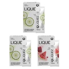 Eletrólitos Zero Açúcares LIQUIDZ® - Limonada | Melancia - Kit 3 Caixas - 18 sachês - Foto 1