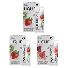 Eletrólitos Zero Açúcares LIQUIDZ® - Morango | Melancia - Kit 3 Caixas - 18 sachês - Foto 1