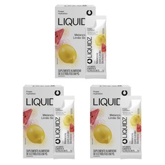 Eletrólitos Zero Açúcares LIQUIDZ® - Melancia com Limão Siciliano - Kit 3 Caixas - 18 sachês - Foto 1