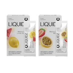Eletrólitos Zero Açúcares LIQUIDZ® - Limão Siciliano | Maracujá - Kit 2 Caixas - 12 sachês - Foto 1