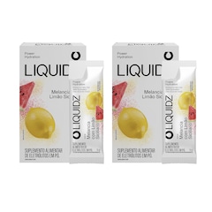 Eletrólitos Zero Açúcares LIQUIDZ® - Melancia com Limão Siciliano - Kit 2 Caixas - 12 sachês - Foto 1