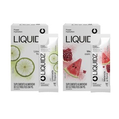 Eletrólitos Zero Açúcares LIQUIDZ® - Limonada | Melancia - Kit 2 Caixas - 12 sachês - Foto 1