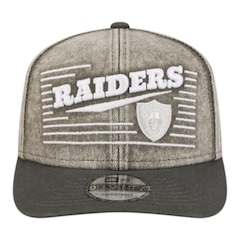 Boné Adulto New Era Washed Denim 970 Las Vegas Raiders Aba Curva - Foto 1