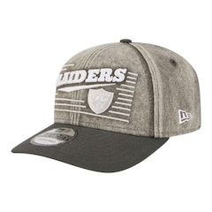 Boné Adulto New Era Washed Denim 970 Las Vegas Raiders Aba Curva - Foto 2