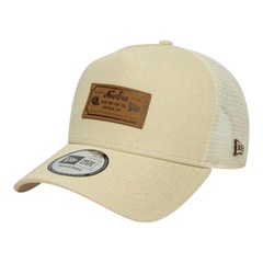 Boné Adulto New Era Denim Leather Patch Trucker Aba Curva - Foto 1
