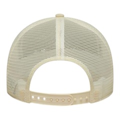 Boné Adulto New Era Denim Leather Patch Trucker Aba Curva - Foto 4