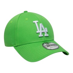 Boné Adulto New Era League Essential 940 Los Angeles Dodgers Aba Curva - Foto 3