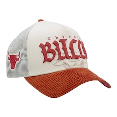 Boné Adulto New Era 940af Old English Chicago Bulls Aba Curva - Foto 3