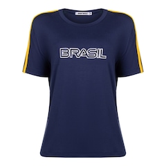Camiseta Manga Curta do Brasil Mormaii - Feminina - Foto 1