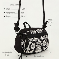 Bolsa Farm Chuchu Guacanaste Transversal Estampa Original - Foto 6