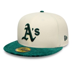 Bone New Era 59FIFTY MLB Oakland Athletics New Era Masculino - Foto 1