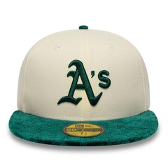 Bone New Era 59FIFTY MLB Oakland Athletics New Era Masculino - Foto 2