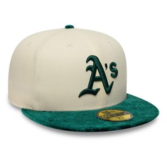 Bone New Era 59FIFTY MLB Oakland Athletics New Era Masculino - Foto 3