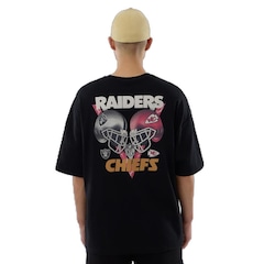 Camiseta New Era Regular NFL Las Vegas Raiders New Era Masculina - Foto 4