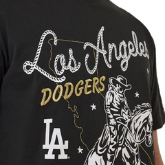 Camiseta New Era Regular Los Angeles Dodgers Masculina - Foto 3