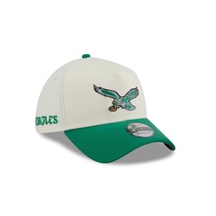 Bone New Era 39THIRTY A-Frame Philadelphia Eagles Masculino - Foto 3