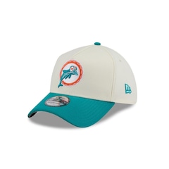 Bone New Era 39THIRTY A-Frame Miami Dolphins New Era Masculino - Foto 1